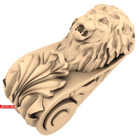 STL 3D модель кронштейна Львиная доблесть для ЧПУ