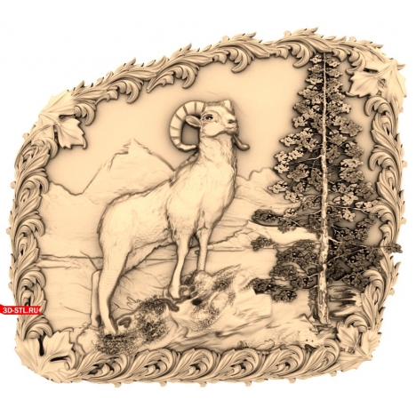 Ram Panel - 3D STL model for CNC
