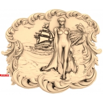 Panel "Girl by the Sea"