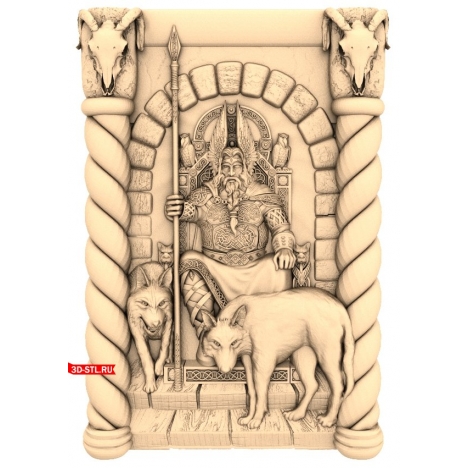 Panel One - 3D model in STL format for CNC
