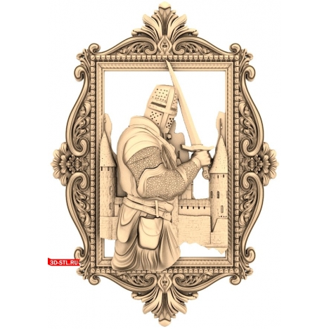 Knight Panel - 3D model for CNC