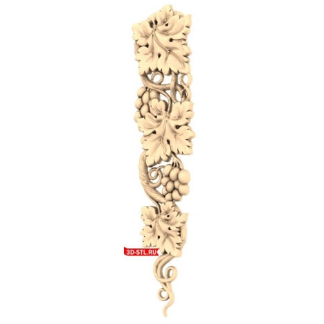 Grape Vine - 3D STL model for CNC