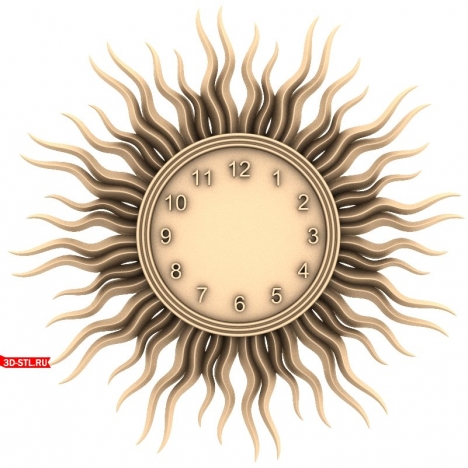 Sun Clock - 3D CNC model