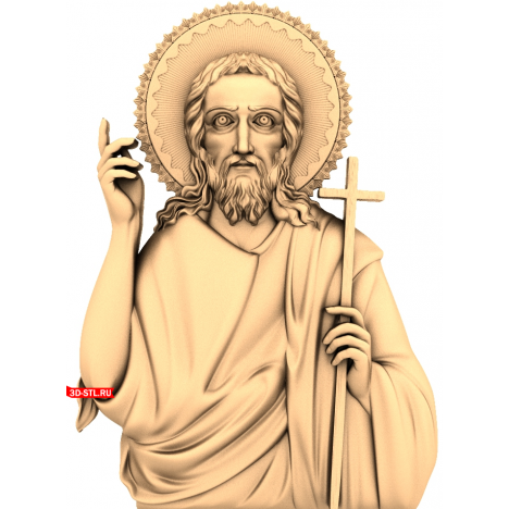 Icon of John the Baptist - 3D model in STL format