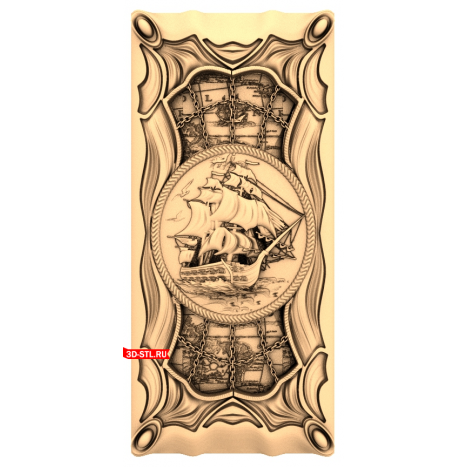 Backgammon Ship 2.2 - 3D model for CNC