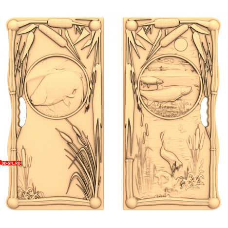 Backgammon Fishing - 3D Model for CNC