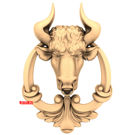 Bull Panel - 3D model in STL format for CNC