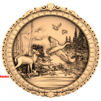 Panel "Deer and Ducks"