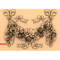 Floral decor with ribbons