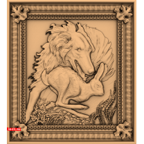 Panel "Wolf with a Hare"