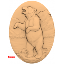 Panel: Bear with open mouth