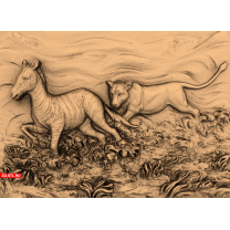 Zebra Hunting Panel