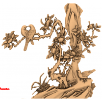 Panel "Birds on a Tree"