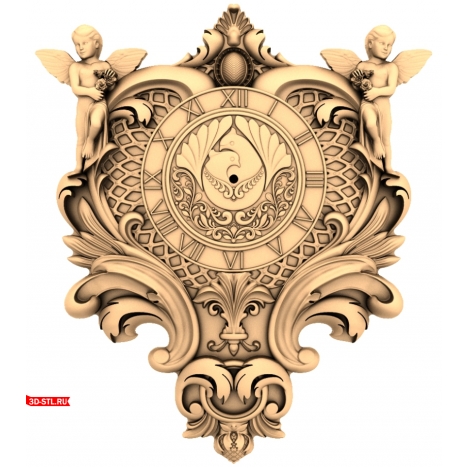 3D model of the Angel Inspiration wall clock in STL format