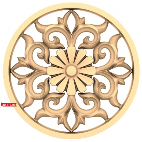 STL model for milling Flower Vortex