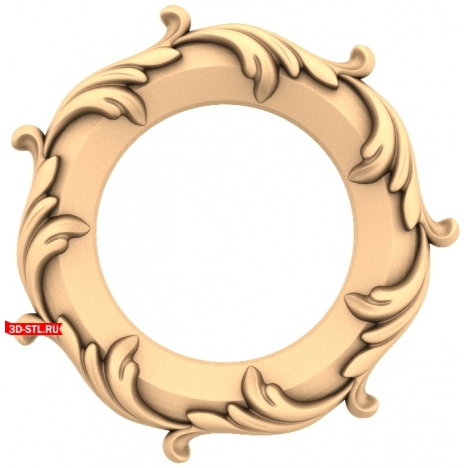 3D model of a Wavy Wreath for a CNC machine