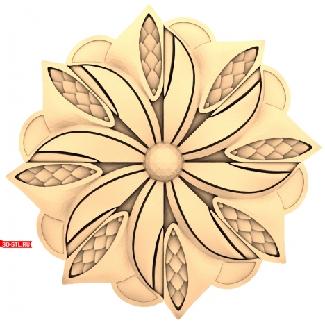 3D model of the Petal Vortex socket for CNC machines
