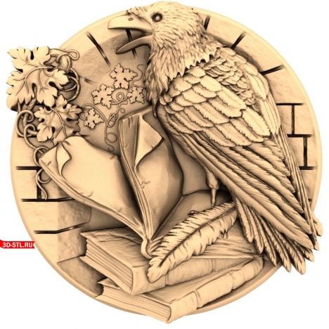 Raven Panel - 3D model for CNC