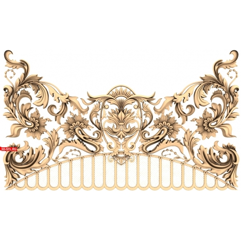 Floral Waltz - 3D CNC model of Stl