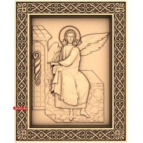 Archangel Icon - 3D STL model for milling