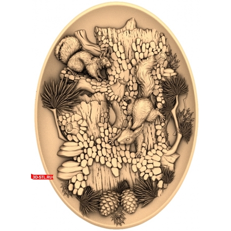 Squirrel Panel - Plate