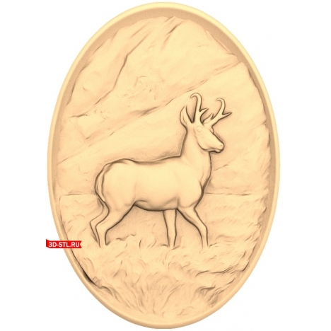 Goat Panel - 3D STL model for CNC