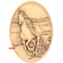 Panel "Horse in an Oval"