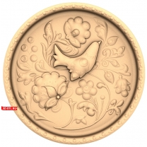 Panel "Bird and Flowers"