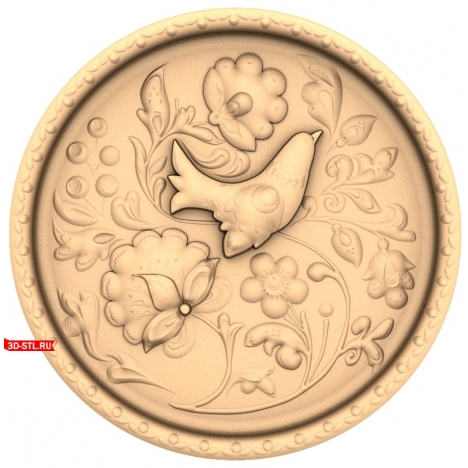 Bird and Flowers Panel 