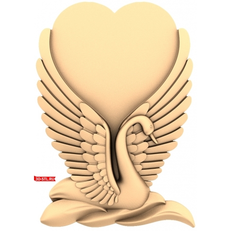 Panel Swan - heart