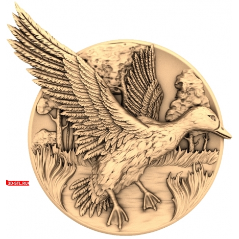 Drake Panel - 3D STL model for CNC