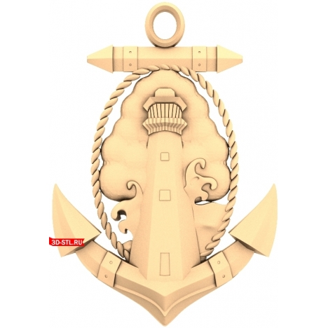 Anchor Panel - 3D model in STL format for CNC