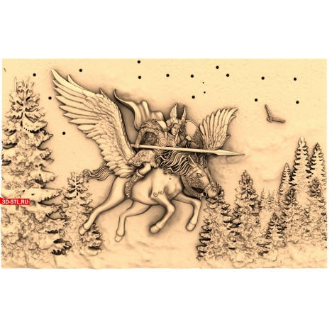 Valkyrie Panel - 3D STL model for CNC