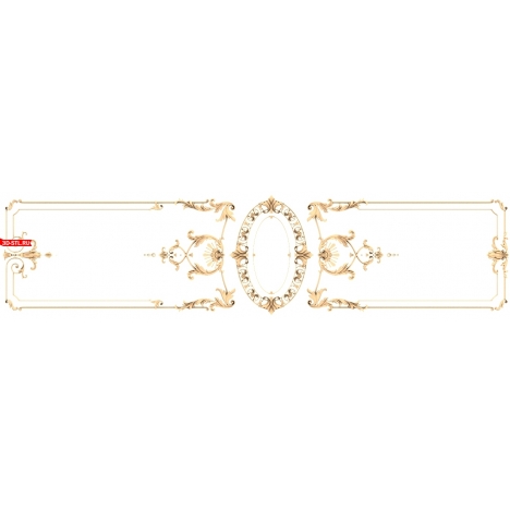 Elegant decor for milling - 3D model in STL format