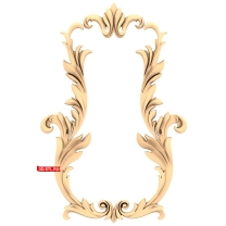 Elegant frame with swirls