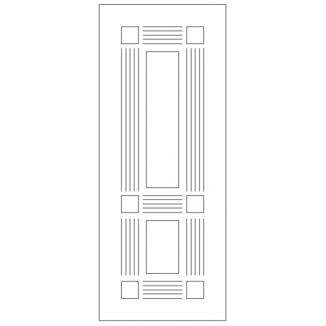 Векторный фасад #1 | DXF и CDR - 2D модель для лазерного и фрезерного станка с ЧПУ (CorelDraw, ArtCAM, AutoCAD и др.)