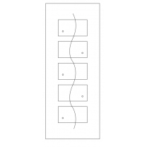 Векторный фасад #104 | DXF и CDR - 2D модель для лазерного и фрезерного станка с ЧПУ (CorelDraw, ArtCAM, AutoCAD и др.)