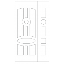 Векторный фасад #117 | DXF и CDR - 2D модель для лазерного и фрезерного станка с ЧПУ (CorelDraw, ArtCAM, AutoCAD и др.)