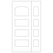 Векторный фасад #119 | DXF и CDR - 2D модель для лазерного и фрезерного станка с ЧПУ (CorelDraw, ArtCAM, AutoCAD и др.)