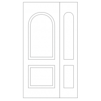 Векторный фасад #124 | DXF и CDR - 2D модель для лазерного и фрезерного станка с ЧПУ (CorelDraw, ArtCAM, AutoCAD и др.)