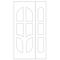 Векторный фасад #125 | DXF и CDR - 2D модель для лазерного и фрезерного станка с ЧПУ (CorelDraw, ArtCAM, AutoCAD и др.)