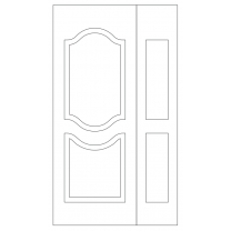 Векторный фасад #126 | DXF и CDR - 2D модель для лазерного и фрезерного станка с ЧПУ (CorelDraw, ArtCAM, AutoCAD и др.)