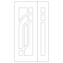 Векторный фасад #127 | DXF и CDR - 2D модель для лазерного и фрезерного станка с ЧПУ (CorelDraw, ArtCAM, AutoCAD и др.)