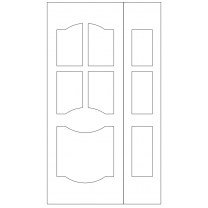 Векторный фасад #128 | DXF и CDR - 2D модель для лазерного и фрезерного станка с ЧПУ (CorelDraw, ArtCAM, AutoCAD и др.)