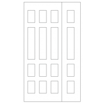 Векторный фасад #129 | DXF и CDR - 2D модель для лазерного и фрезерного станка с ЧПУ (CorelDraw, ArtCAM, AutoCAD и др.)