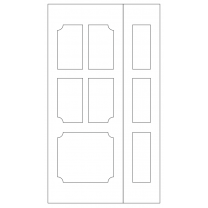 Векторный фасад #130 | DXF и CDR - 2D модель для лазерного и фрезерного станка с ЧПУ (CorelDraw, ArtCAM, AutoCAD и др.)