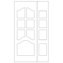 Векторный фасад #137 | DXF и CDR - 2D модель для лазерного и фрезерного станка с ЧПУ (CorelDraw, ArtCAM, AutoCAD и др.)