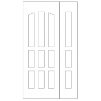 Векторный фасад #143 | DXF и CDR - 2D модель для лазерного и фрезерного станка с ЧПУ (CorelDraw, ArtCAM, AutoCAD и др.)