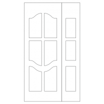 Векторный фасад #144 | DXF и CDR - 2D модель для лазерного и фрезерного станка с ЧПУ (CorelDraw, ArtCAM, AutoCAD и др.)