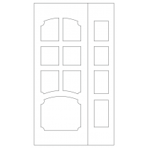 Векторный фасад #151 | DXF и CDR - 2D модель для лазерного и фрезерного станка с ЧПУ (CorelDraw, ArtCAM, AutoCAD и др.)
